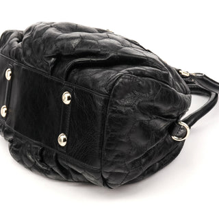 Black Quilted Leather Classic Q 2-Way Bag