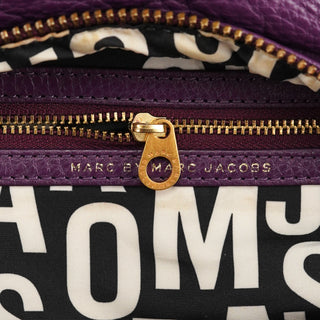 Purple Leather Classic Q Baby Groovee 2-Way Bag