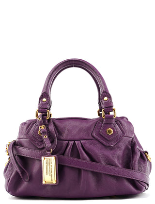 Purple Leather Classic Q Baby Groovee 2-Way Bag
