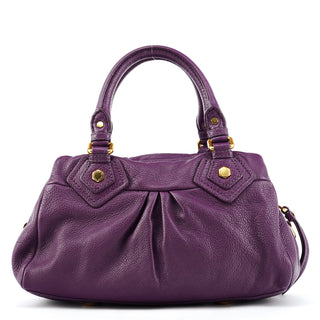Purple Leather Classic Q Baby Groovee 2-Way Bag