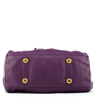 Purple Leather Classic Q Baby Groovee 2-Way Bag