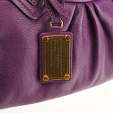 Purple Leather Classic Q Baby Groovee 2-Way Bag