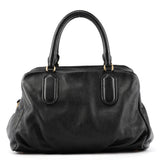 Black Leather Classic Q 2-Way Bowling Bag