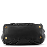 Black Leather Classic Q 2-Way Bowling Bag