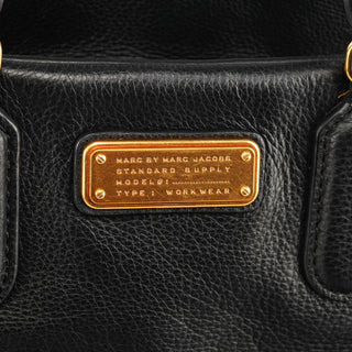 Black Leather Classic Q 2-Way Bowling Bag
