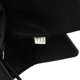 Black Tessuto Spazzolato Nylon Top Handle Bag