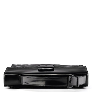 Black Tessuto Spazzolato Nylon Top Handle Bag