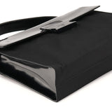 Black Tessuto Spazzolato Nylon Top Handle Bag