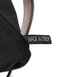 Brown Calfskin Leather Pocket Tote Bag