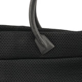 Black Mesh Rubber Handle Tote Bag