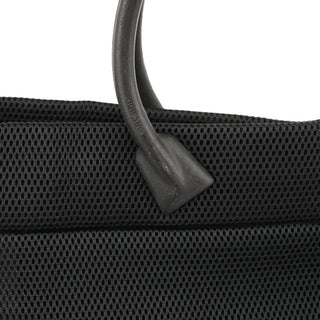 Black Mesh Rubber Handle Tote Bag