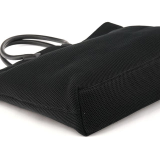 Black Mesh Rubber Handle Tote Bag