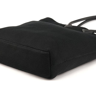 Black Mesh Rubber Handle Tote Bag