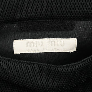 Black Mesh Rubber Handle Tote Bag