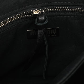 Black Patent Leather Buckle Shoulder Bag