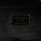 Black Brown Nylon Croc Embossed Tote Bag