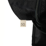 Black Brown Nylon Croc Embossed Tote Bag