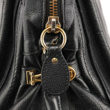 Black Leather Paraty 2-Way Bag