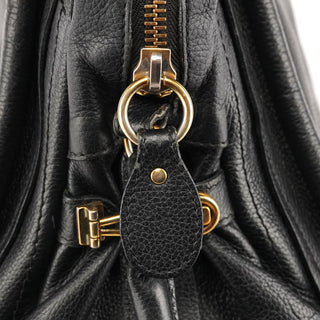 Black Leather Paraty 2-Way Bag