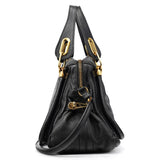 Black Leather Paraty 2-Way Bag