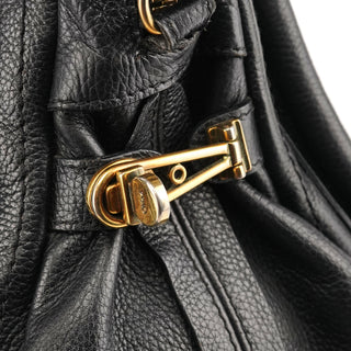 Black Leather Paraty 2-Way Bag