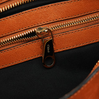 Light Brown Leather Ethel 2-Way Tote Bag