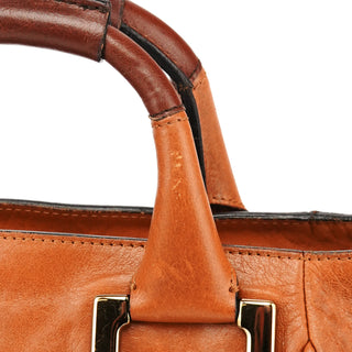 Light Brown Leather Ethel 2-Way Tote Bag