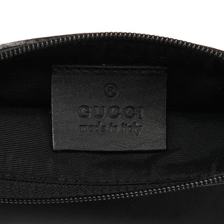 90640 Black GG Canvas Drawstring Shoulder Bag