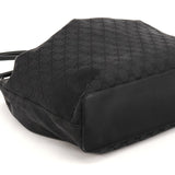 90640 Black GG Canvas Drawstring Shoulder Bag