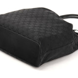 90640 Black GG Canvas Drawstring Shoulder Bag