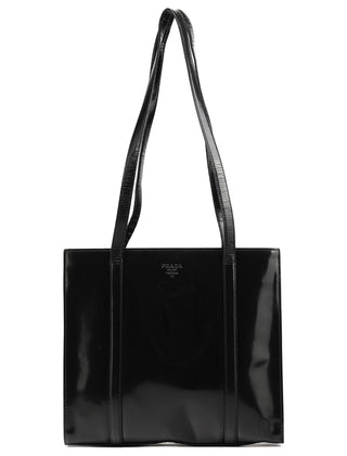 1995 Black Spazzolato Sport Tote Bag