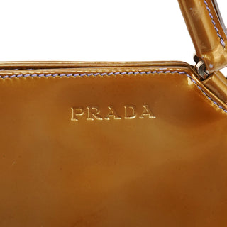B11078 Yellow Vernice Chic Patent Clutch Handbag