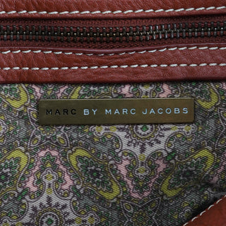 Brown Leather Multi-Pocket Shoulder Bag