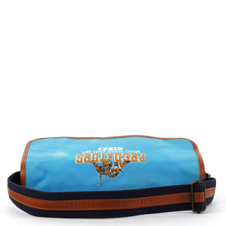 Blue Denim Canvas Predators Shoulder Bag
