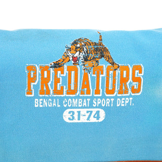 Blue Denim Canvas Predators Shoulder Bag