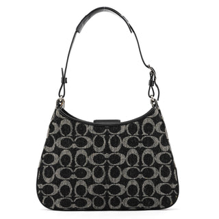 8139 Anthracite Signature Wool Girlie Shoulder Bag