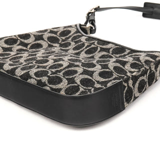8139 Anthracite Signature Wool Girlie Shoulder Bag