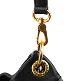 Black Leather Classic Q Hobo 2-Way Shoulder Bag