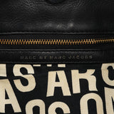 Black Leather Classic Q Hobo 2-Way Shoulder Bag
