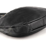 Black Leather Classic Q Hobo 2-Way Shoulder Bag