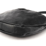 Black Leather Classic Q Hobo 2-Way Shoulder Bag