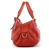 Red Leather Classic Q Baby Groovee 2-Way Bag