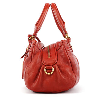 Red Leather Classic Q Baby Groovee 2-Way Bag