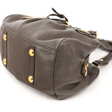 Grey Leather Classic Q Baby Groovee 2-Way Bag