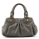 Grey Leather Classic Q Baby Groovee 2-Way Bag