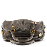 Grey Leather Classic Q Baby Groovee 2-Way Bag