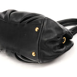 Black Leather Classic Q 2-Way Bowling Bag