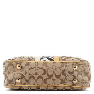 F13993 Beige Zebra Hamptons Tote Bag