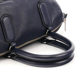 Navy Leather Classic Q Bowling 2-Way Bag