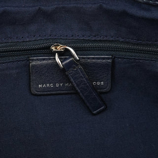 Navy Leather Classic Q Bowling 2-Way Bag